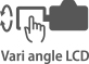 Pantalla LCD de ángulo variable