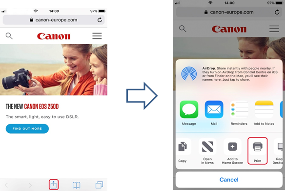 Guía del usuario de Apple AirPrint - Canon Spain
